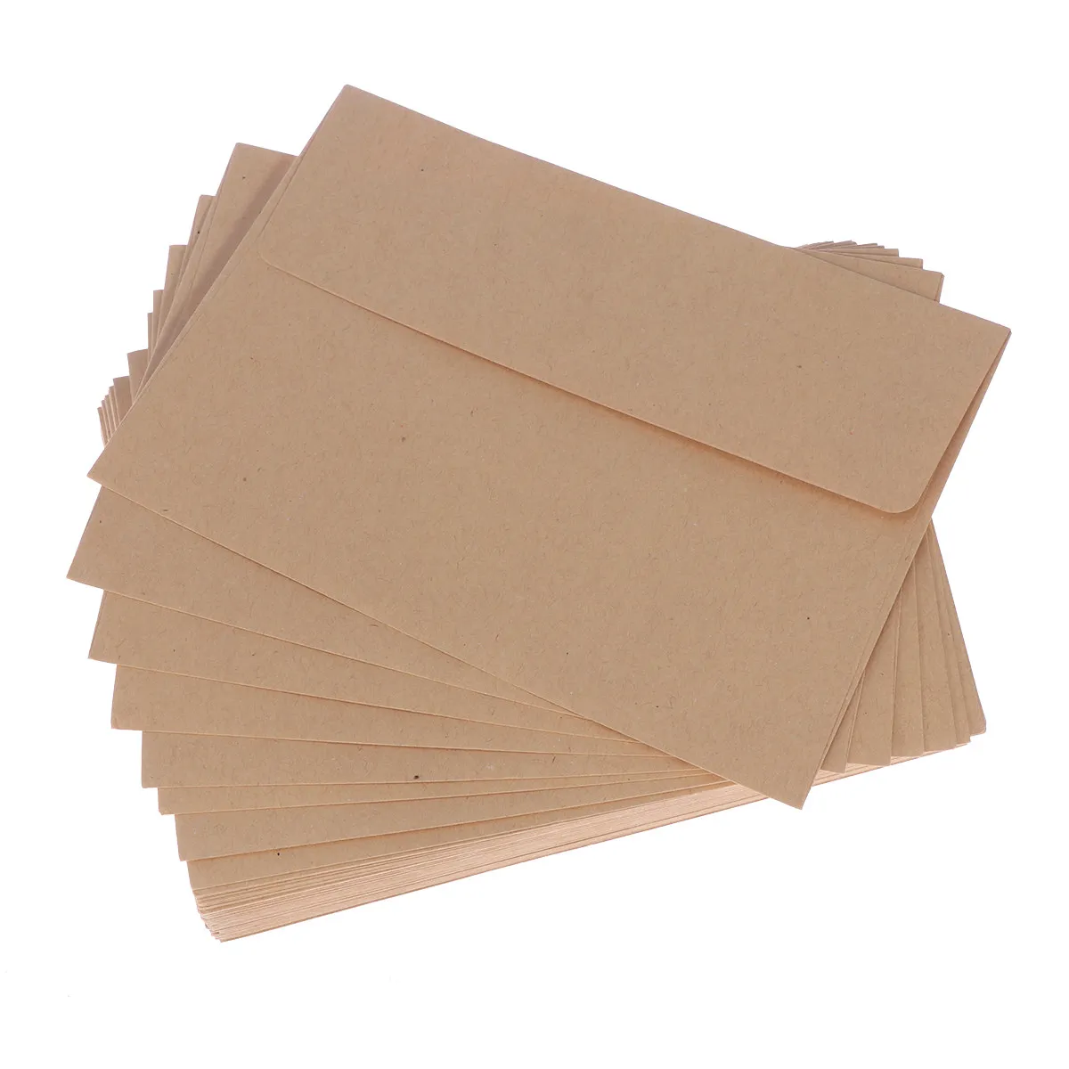 

60 Pcs Envelopes for Invitations Brown Blank Letter Size Colored Kraft Paper Letters