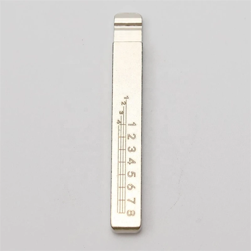 XIEAILI 5 pz NO.71 HU100 linea incisa lama chiave scala denti di taglio lama chiave non tagliata per Buick per Opel S302