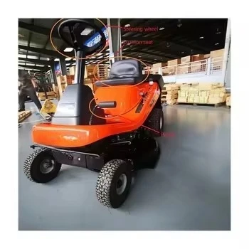 High Quality Industrial 4-Stroke Petrol Riding Lawn Mower with CE Certification Self-Propelled Grass Box for Golf Course Edge