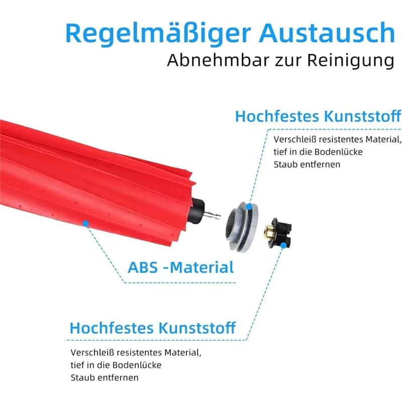 

Комплект аксессуаров ABJO для Roborock S7 Pro Ultra S7 Maxv Ultra, основные боковые щетки HEPA-фильтры, тканевые мешки для пыли