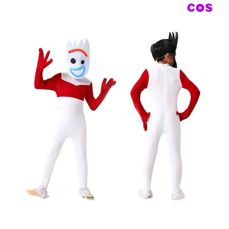 

Z Toy and Story Fogg Forky Jumpsuits Anime Cosplay Costume Kids Adult halloween party Children Festival Role Play Performance