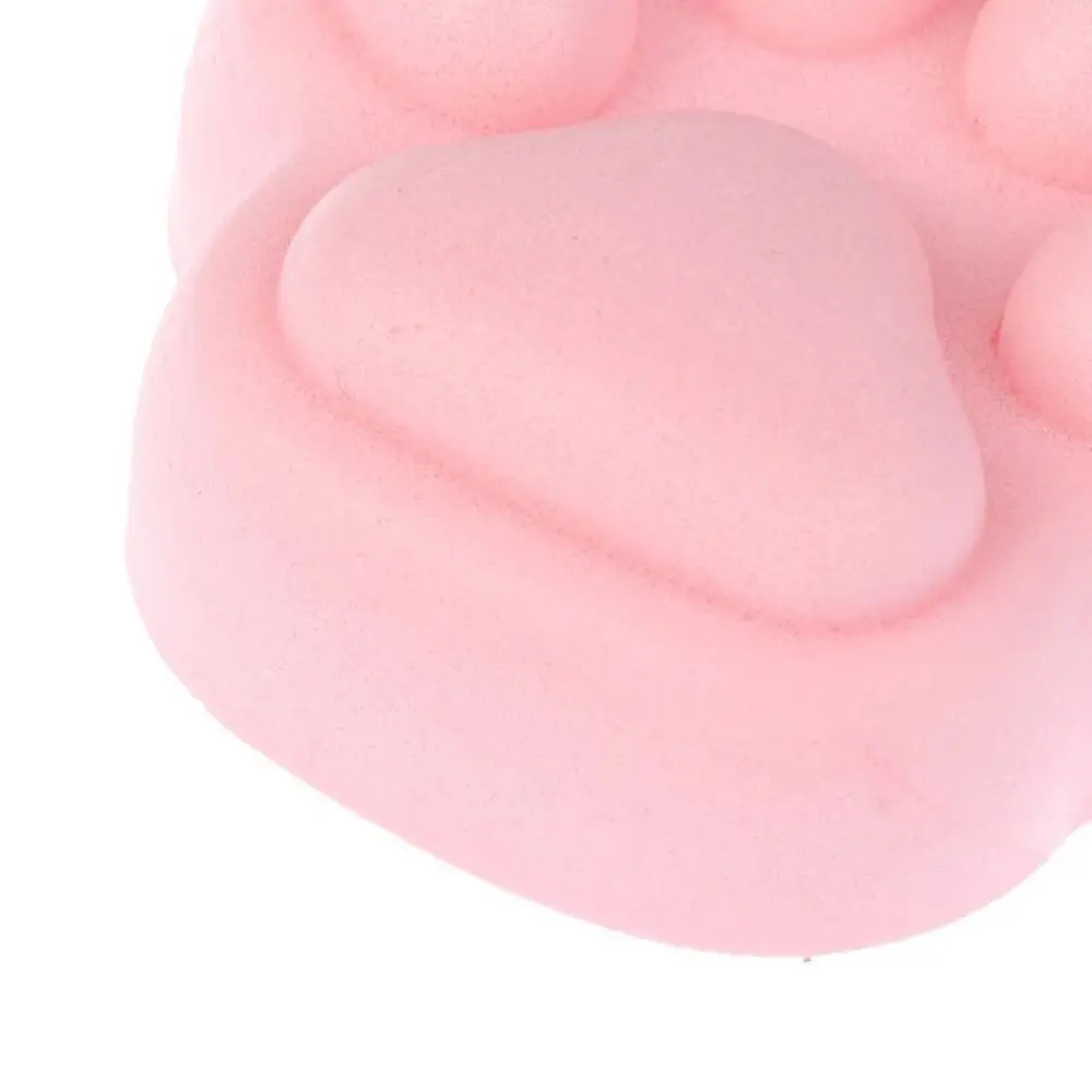 Jouet patte de chat rose mignon Fidget, petit jouet de décompression, rebond lent, support de pied de chat, jouets de libération, cadeaux pour enfants