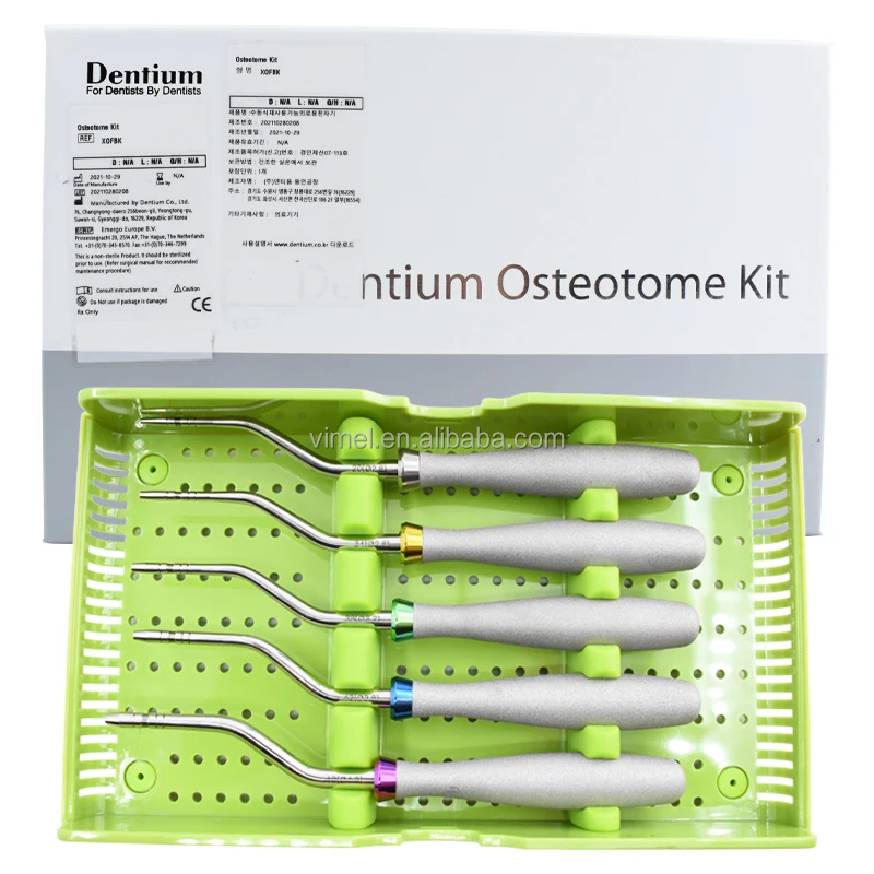 Original Dentium Osteotome Kit Dental implant Surgery Tool Kit Implante dental dentium