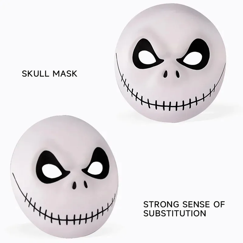 2025 venda quente máscara de eva esqueleto jack vestir-se adereços acessórios de festa de natal palco mostrar cosplay traje jd;2