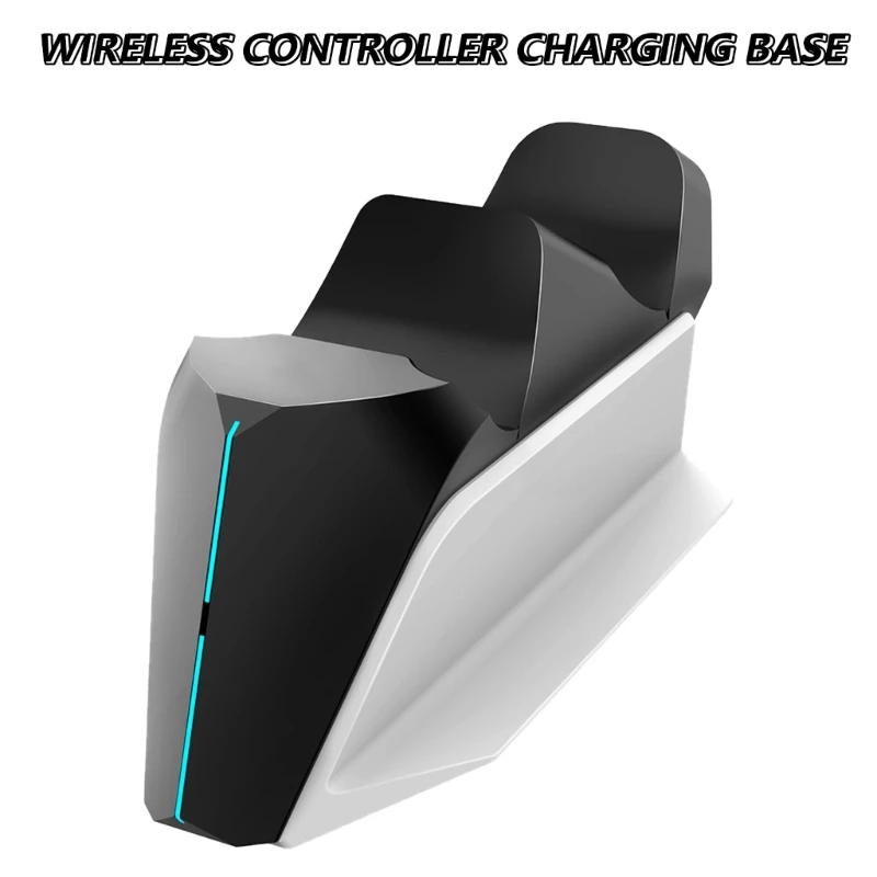 Stacja ładująca dwoma kontrolerami 9 diodami LED do mat antypoślizgowych i wskaźnikami LED H7JF