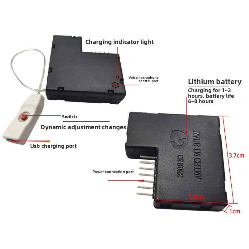 قناع إضاءة LED للتحكم الصوتي للهالوين، قناع موسيقى متزامن وامض متوهج، قناع تنكر للحفلات التنكرية، توصيل البقعة