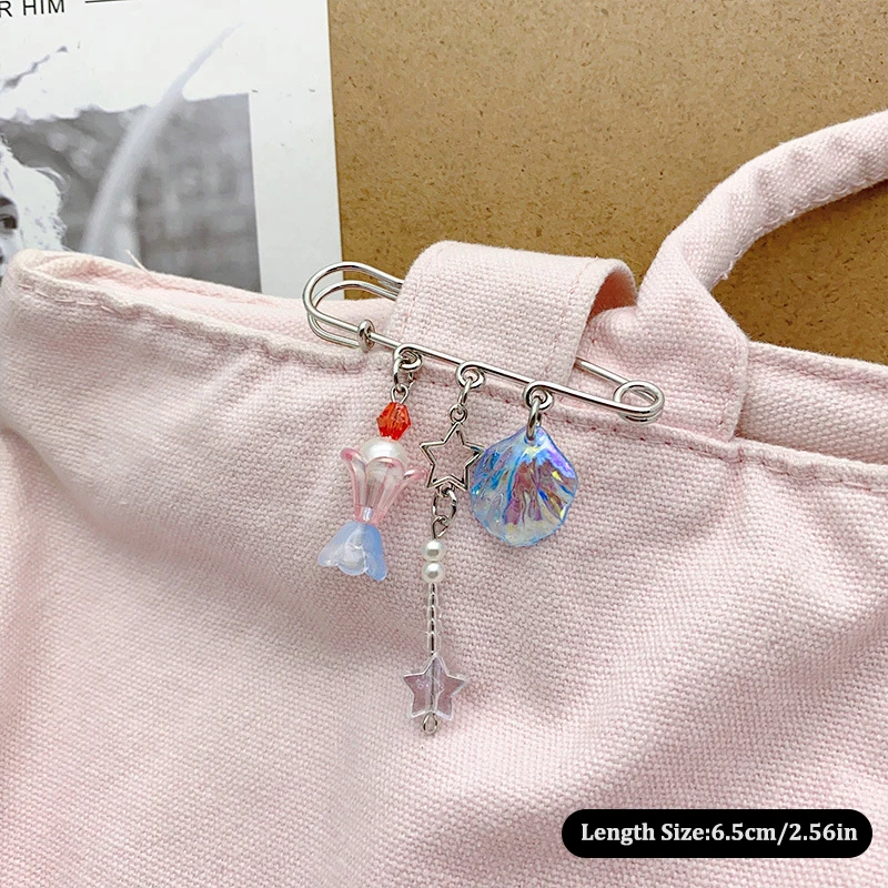 [YU] fait maison ins doux élégant trombone épinglette taille boucle taille anti-exposition boucle broche polyvalent tendance accessoire de couture