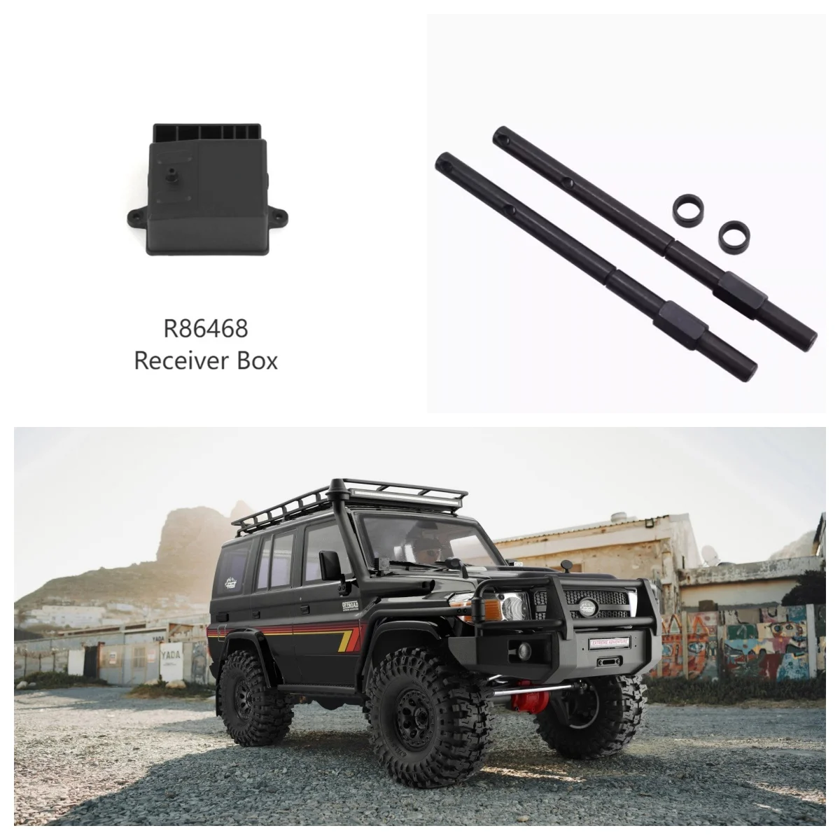RGT RC Receiver Box R86468 Gear shaft 4 R86518 EX86190 EX86150 RESCUER 1/10 Realistic Crawler Real Hard-core Off-road Vehicle