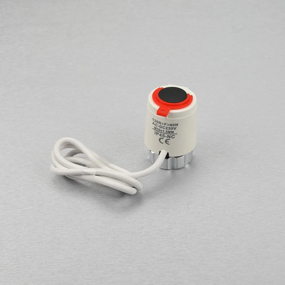 Electric Floor Heating Actuator 230V Normally Closed with Robust Plastic Material and 110N Closing Force for Long Term Use