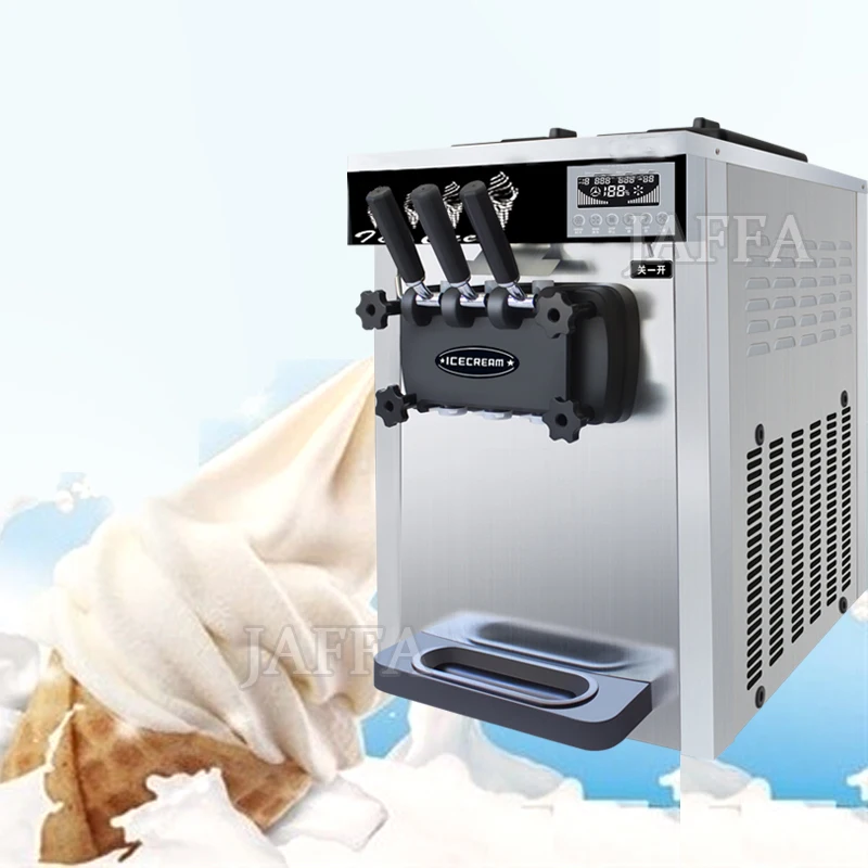 Commercial Table Top Good Quality Stainless Steel Yogurt Three Flavors Soft Serve Ice Cream Machine