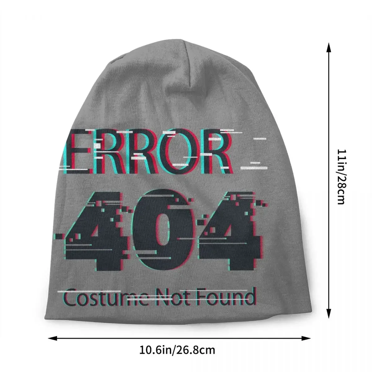 Error 404 Costume Not Found Bonnet Hat Knitted Hats Hip Hop Unisex Computer Geek Programmer Warm Winter Skullies Beanies Cap