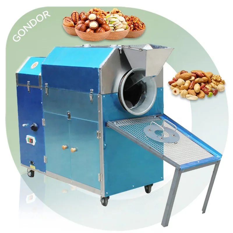 

Automatic China Stainless 25kg Dry Peanut Roast Commercial Chestnut Roaster Oven Pan Machine for Spices