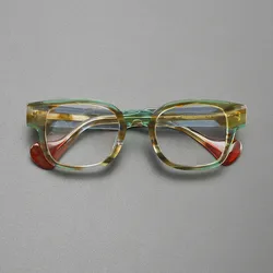 Acetate Vintage frames Men's and women's high quality optical frames color matching luxury brand makes prescription glasses