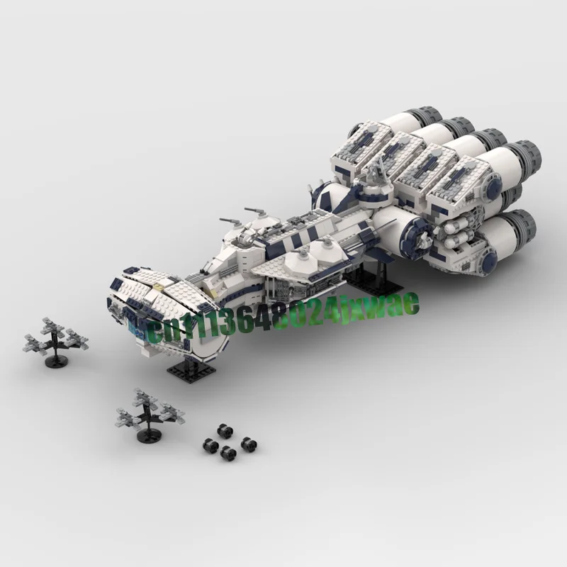 1927PCS Night Caller Session Strike Space Ship Model Building Blocks MOC Sci-Fi Vehicle Assembly Puzzle Toy Gift Display Bricks