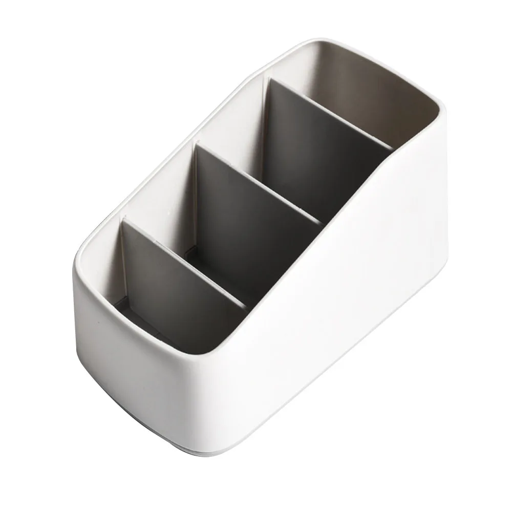 

Plastic Storage Box Multi-Grid Organizer For Cosmetics Makeup Brushes Remote Controls Desktop Home Use Household Case Style