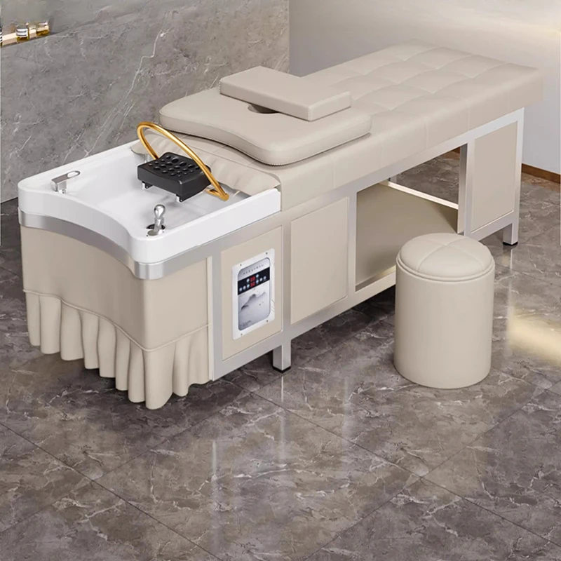 

Thai Style Massage Shampoo Chairs Nordic High-end Barber Shower Shampoo Bed Hairdressing Salon Furniture Silla Peluqueria FYSC