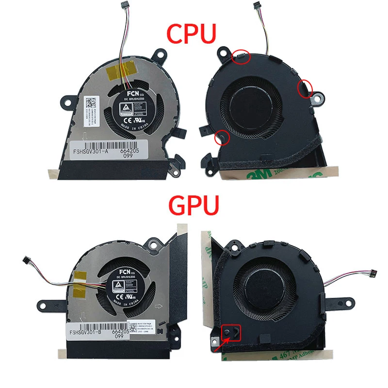 New Laptop cpu cooling fan For ASUS 13 GV301 GV301R GV301RE GV301Q GV301QC GV301QE GV301QH