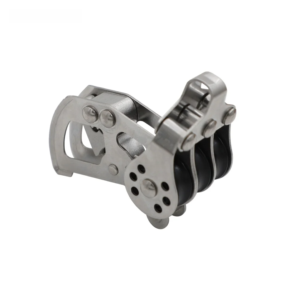 

Locking Pulley 22mm Stainless Steel 304 with Nylon Bearings Designed for Canopy Tent Sailing Rope Water Sports