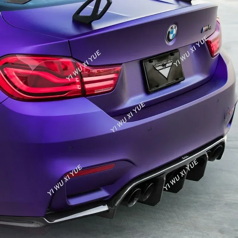 

For BMW F80 M3 F82 F83 M4 2014-2020 Rear Bumper Diffuser Spoiler Splitter V Style Rear Side Spoiler Apron Flaps Body Kits Tuning