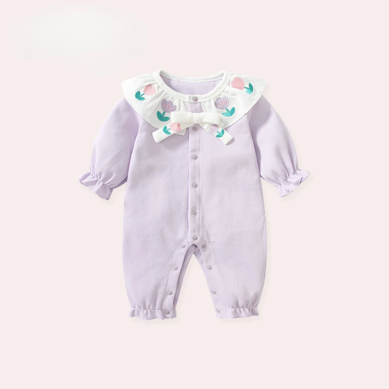 Korean Baby Clothes Fall Newborn Baby Girl One-piece Crawling Suit Fall Newborn Clothes  New Born Baby Girl Clothes