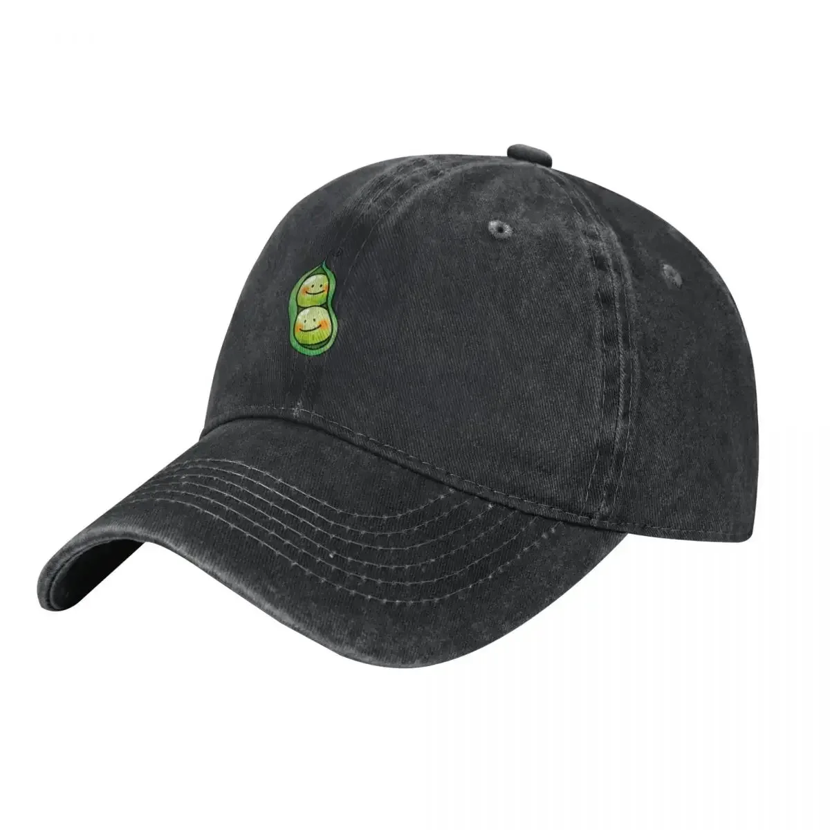 cute 2 peas in a pod Baseball Cap black fashionable Sunscreen Anime Hat For Women Men's