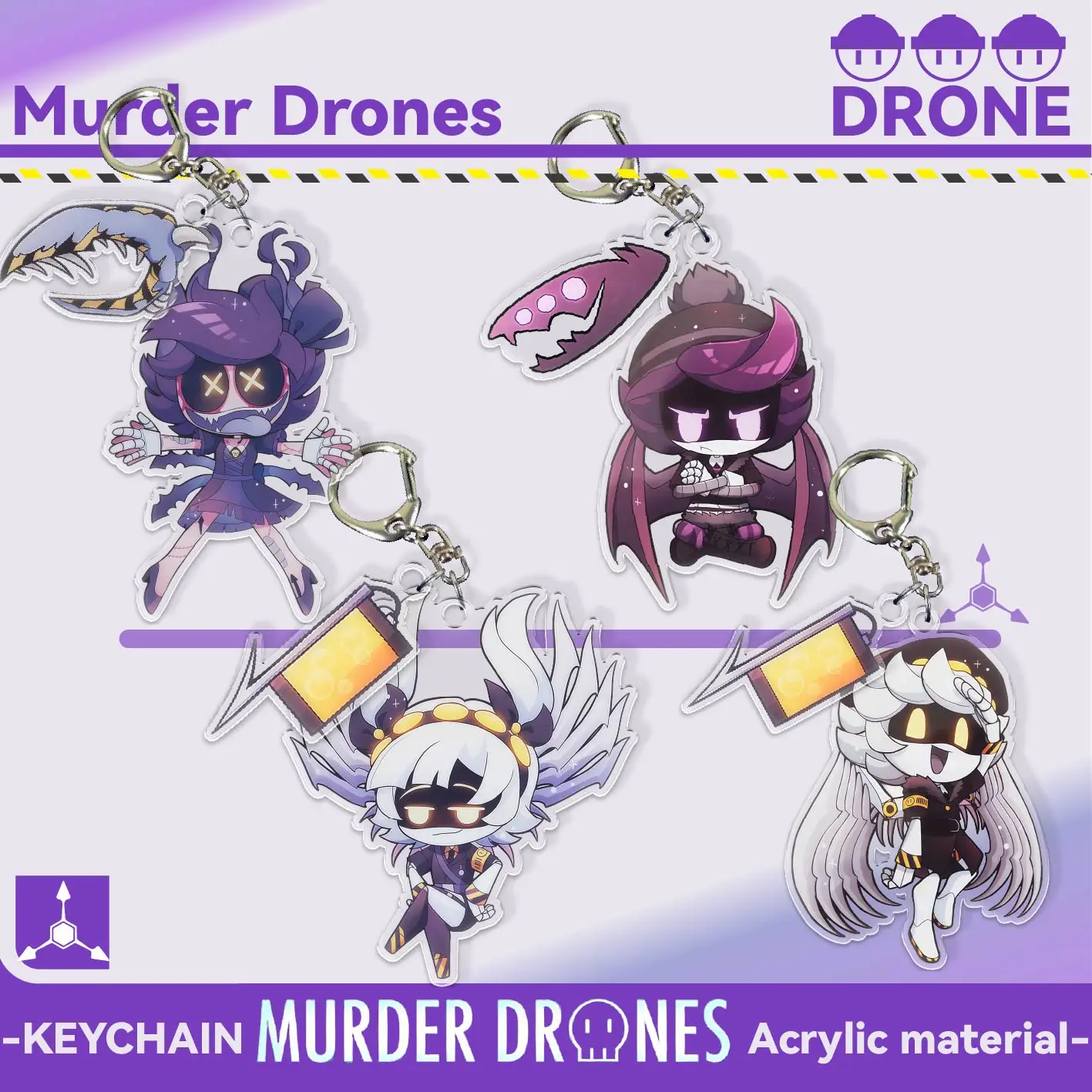 Murder Drones Keychain.,2D Acrylic Shake Keychain, Shake Pendant, Bag Charm, KpopIdol Desktop Decor, Birthday Gift for Fans
