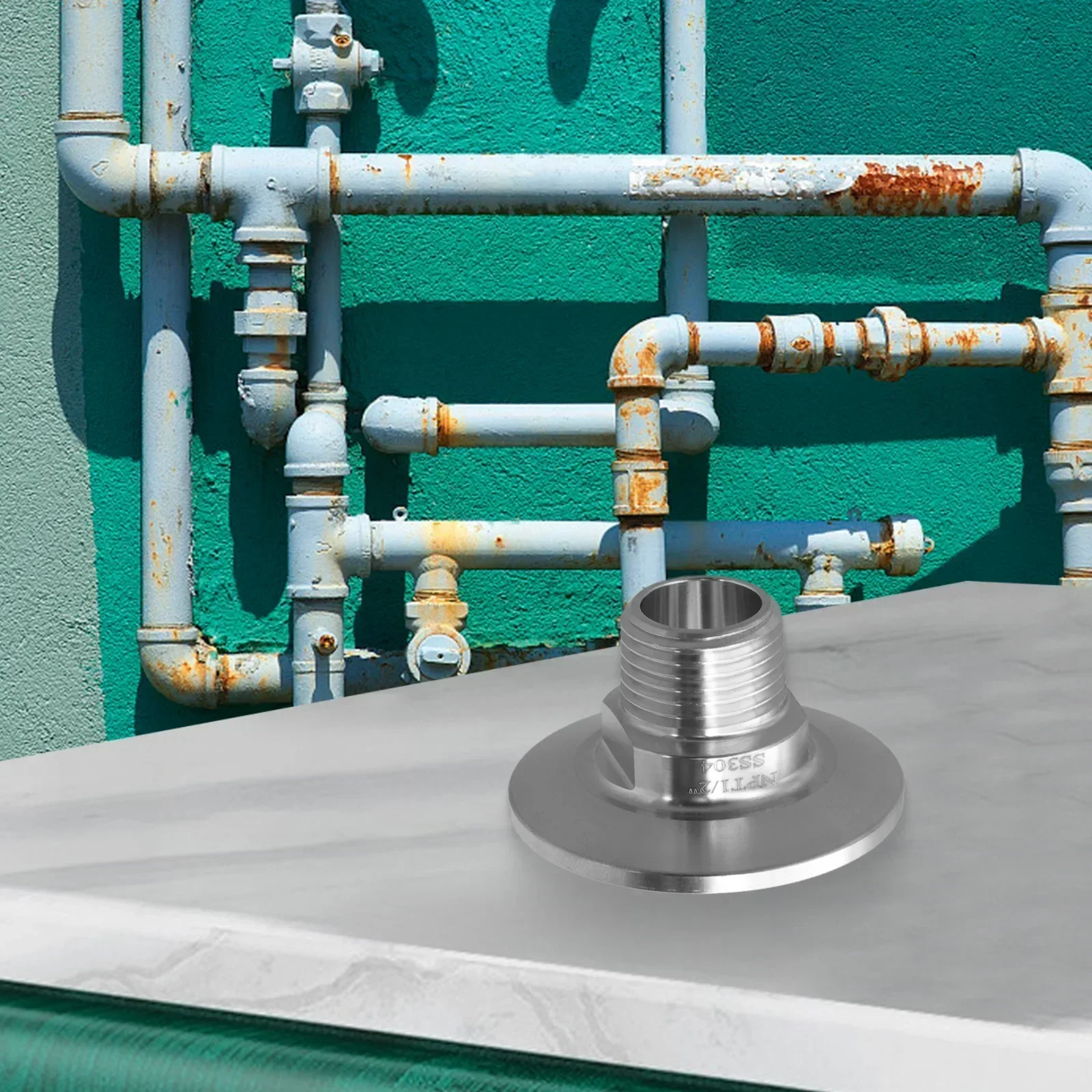 A Reliable Solution with this Polished Finish Tri Clamp Adaptor in Stainless Steel Material Designed for Connections