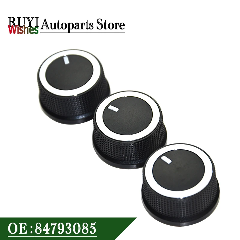 3PC 84793085 847 930 85 A/C Heater Temp Control Knob Button For Chevrolet 2008-2017 Express Van Savana