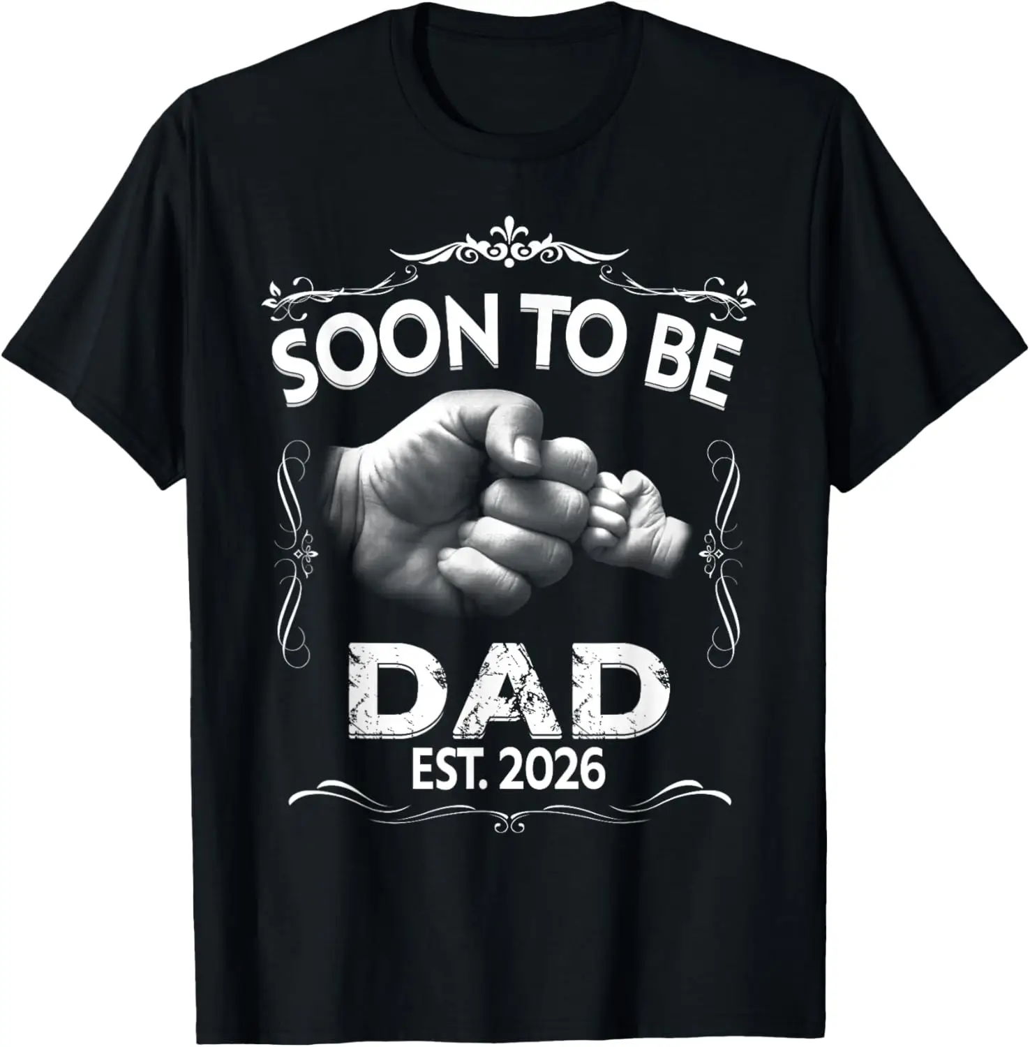 Mens Soon To Be Dad 2026 Pregnancy Announcement T-Shirt 100% Cotton Trendy Y2K Short-Sleeve Tee – Soft, Quick-Drying, &