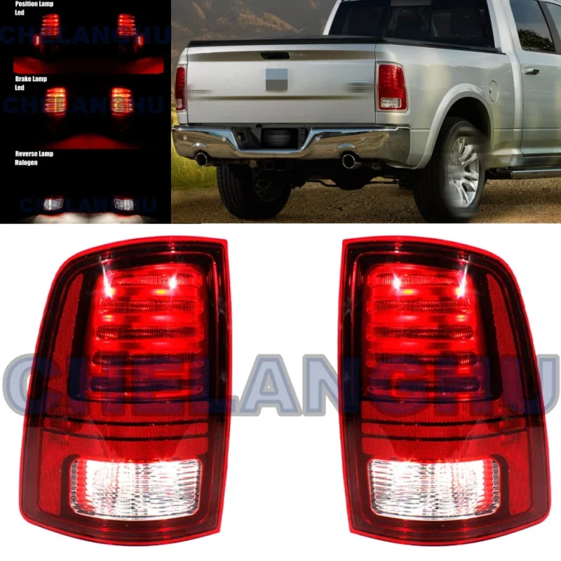 

LED Tail Light For Dodge RAM 1500/2500/3500 2013 2014 2015 2016 Pair L+R Rear Lamp Brake Light Car accessories