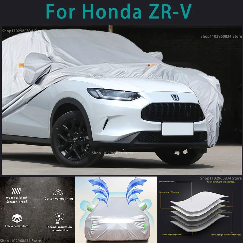 For Honda ZR-V 210T Waterproof Full Car Covers Outdoor Sun uv protection Dust Rain Snow Protective Auto Protective cover