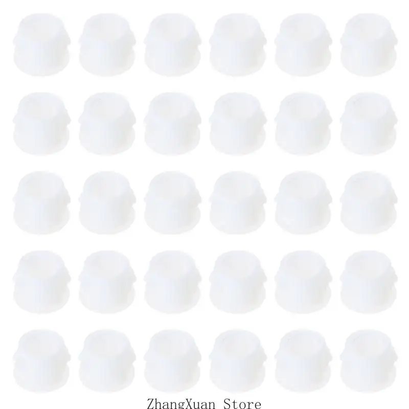 

Pack of 30 Flush Type White Hole Plugs Drilling Hole Screw Caps Covers for Cabinets Cupboard Shelves Insert End Caps
