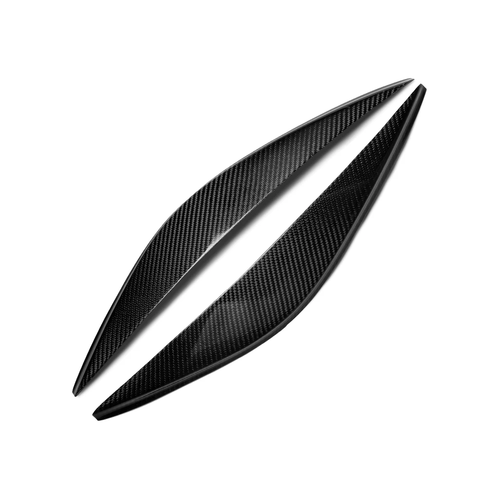 

1pair Real Carbon Fiber Car Headlights Eyebrow Eyelids Trim Cover For Ford Fiesta MK6 2002 2003 2004 2005 Car Accessories