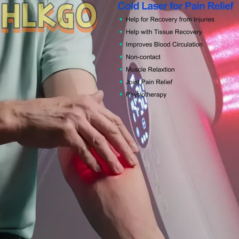 

Portable Low Level Laser Device 650nm 808nm for Home Use Pain Management in Back Neck Joints and Muscles