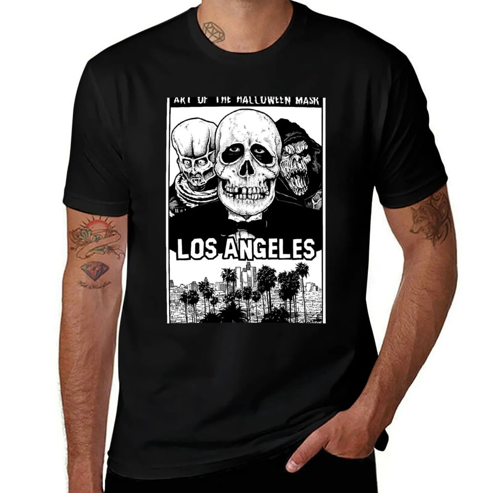 

Art of the Halloween Mask Flyer T-Shirt anime t shirts for man t shirt for man T-Shirt