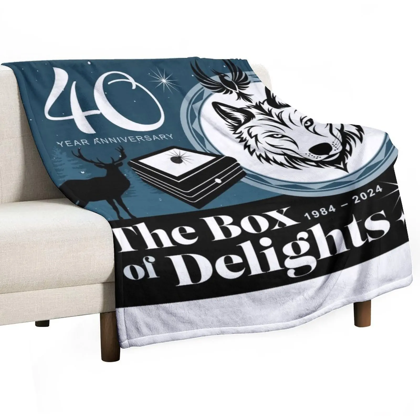 Box of Delights - Main Image 40 year Anniversary 2024 Throw Blanket Multi-Purpose Luxury Designer Sleeping Bag Sofa Blankets