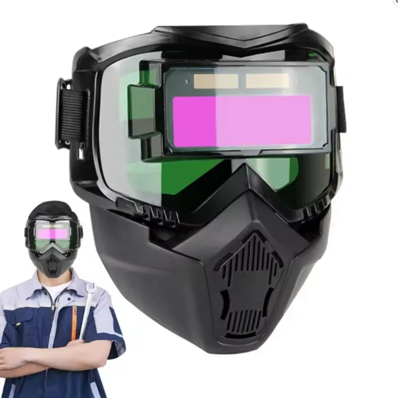 

Welding Helmet Auto Darkening Breathable Welding Protector Welder Face Protector Soldering Protective Hood for Polishing2026