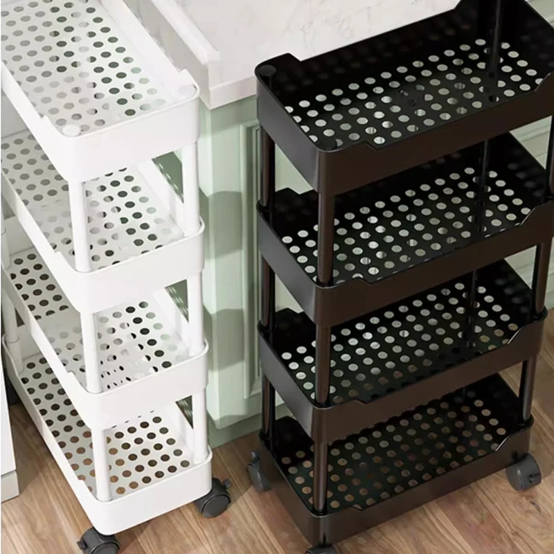 

Kitchen Auxiliary Furniture Roulette Storage Trolley Removable Portable Wheels Storages Organizing Shelf Complete Estantes Unit