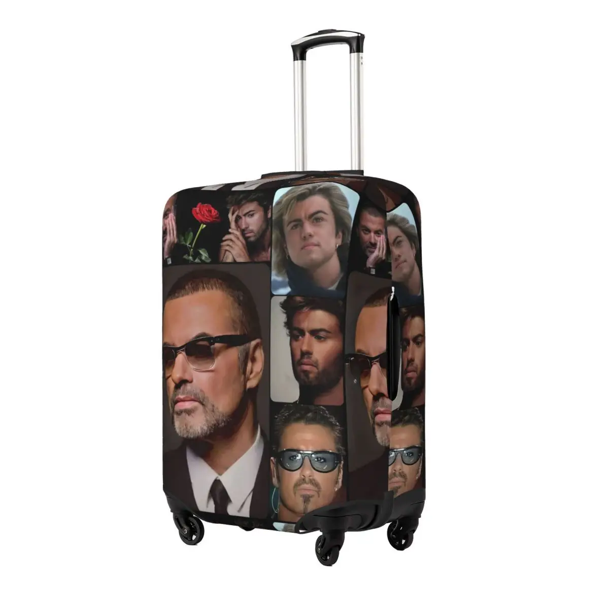 George Michael British Singer Suitcase Cover Cruise Trip Flight Practical Luggage Accesories Protector