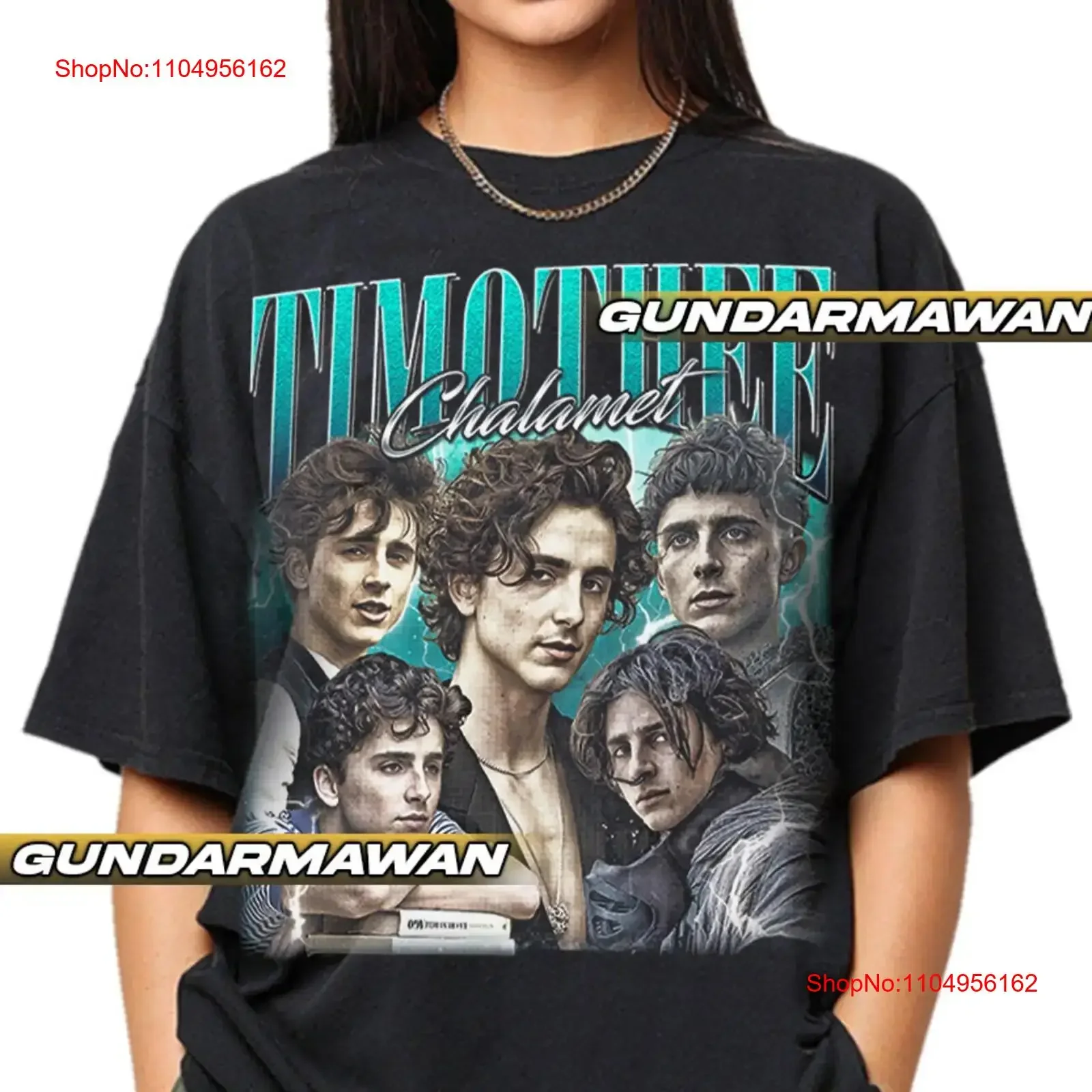

Limited Timothee Chalamet Vintage T Shirt For Woman and Man Timnas vintage Washed Stretched designer clothes Versatile fashion