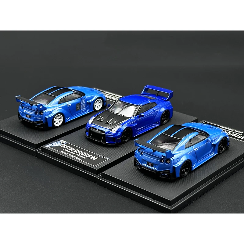 TM MiniStation BSC 1:64 LBWK GTR R35 F&F Diecast Diorama Car Model Collection Miniature Toys Time Micro