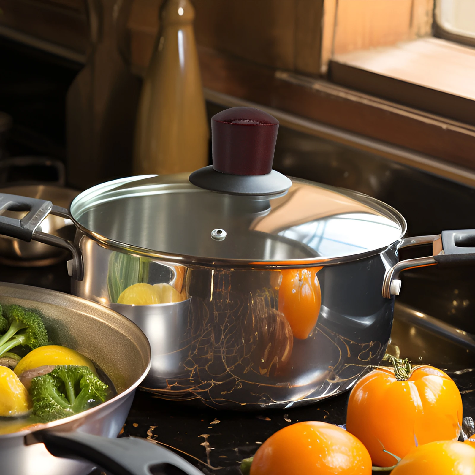 

Outdoor Camping Pot Anti-scalding Handle Kitchen Essentials Cooking Utensils Supplies Kitchenware Pan Lid Knob Travel