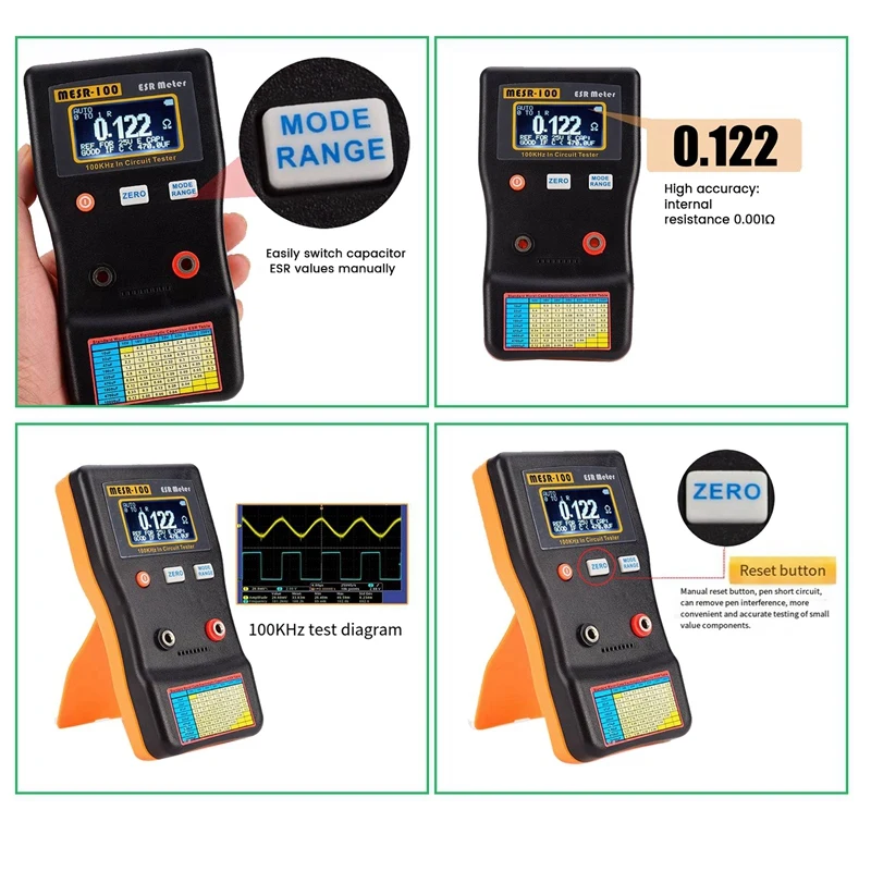 

T61C_Multimeter MESR-100 ESR Capacitance Ohm Meter