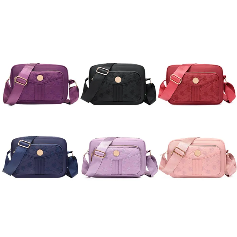 Brand Elegant Small Women\'s Shoulder bag Nylon Female CrossBody Bag Tote Girl Purse Phone Bag Daily Ladies Messenger Bag