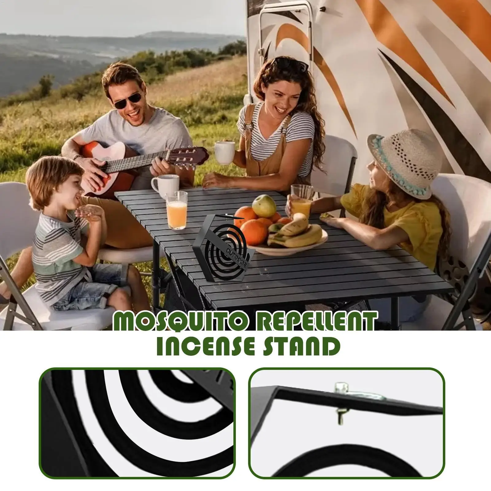 Portable Incense Stand Garden Incense Stand Portable Holder With Stable Base For Women Men Hikers Fishermen Rv Travelers Patio