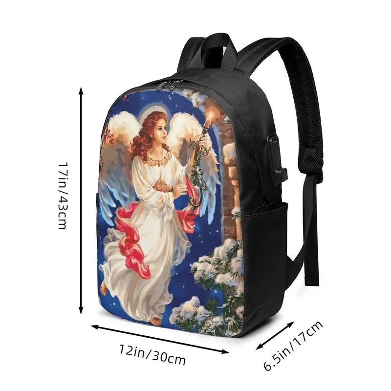 Our Lady of Guadalupe Virgin Mary Catholic Mexico Backpack School Suitable for student holiday and travel laptop USB Backpack