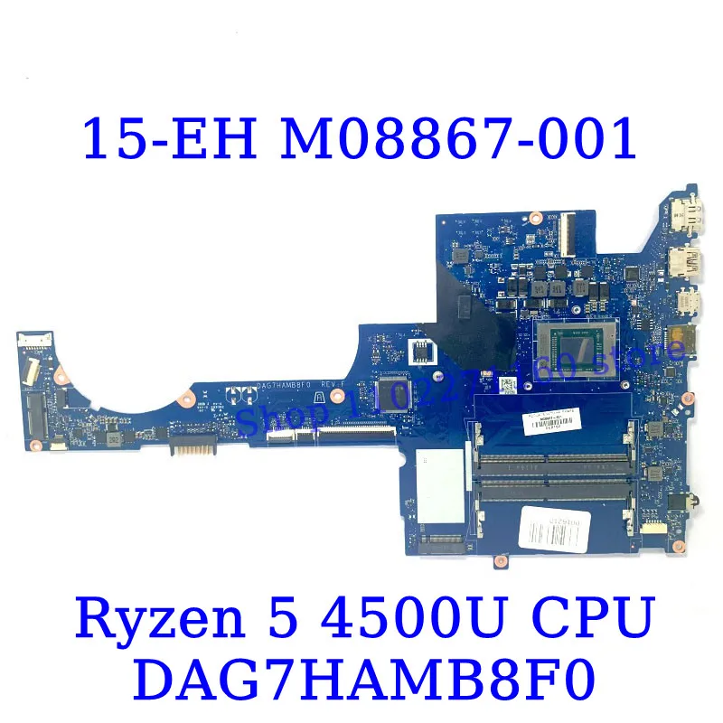 M08867-001 M08867-601 For HP 15-EH With R5 4500U/R7 4700U/R7 5700U CPU Mainboard DAG7HAMB8F0 Laptop Motherboard 100% Tested Good