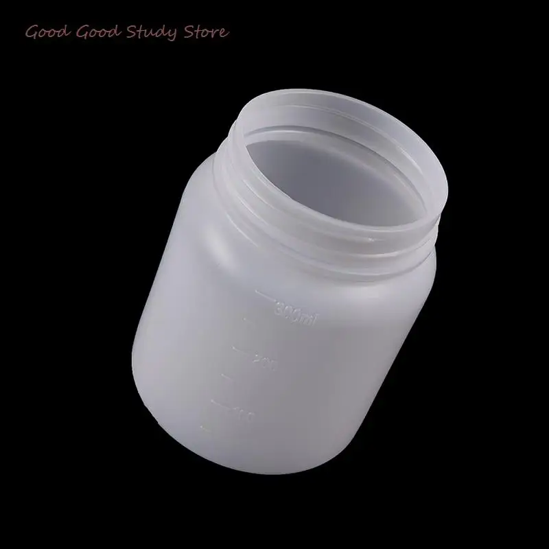 1 Pcs 300ml Reagent Sample Bottle Clear Plastic Cylinder Shaped Chemical Storage Reagent Sample Bottle