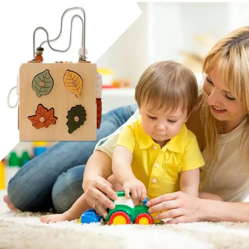 Wooden Stacking Blocks Wooden Matching Toys Sorting Blocks Educational Learning Game For Ages 1-3 Boy Girl Preschool Kids Home