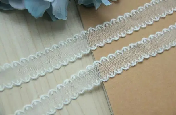 Width:2.2cm(0.86”inch)Bilateral and unilateral small dot cotton Embroidery Lace Fashion Laces Handmade DIY Sewing(SSA-4779)